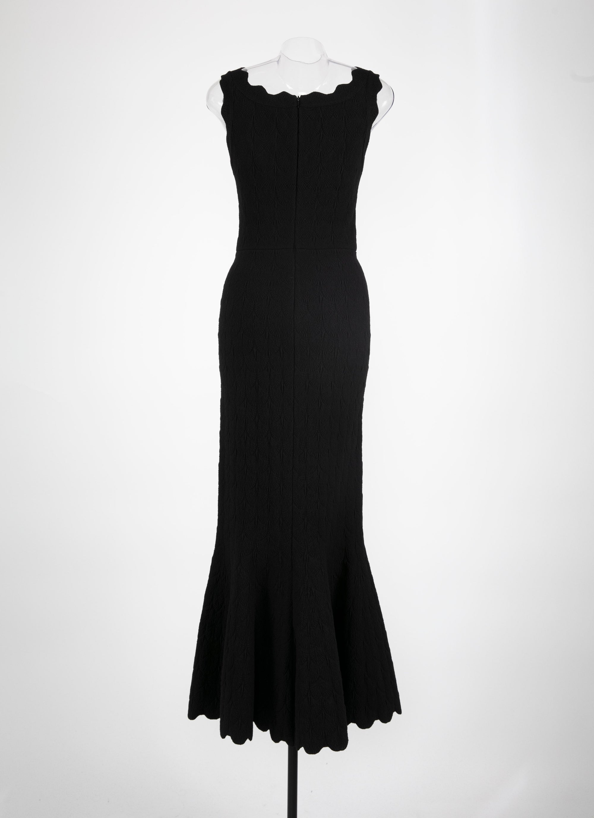 Robe longue sans manches Lotus - Noir
