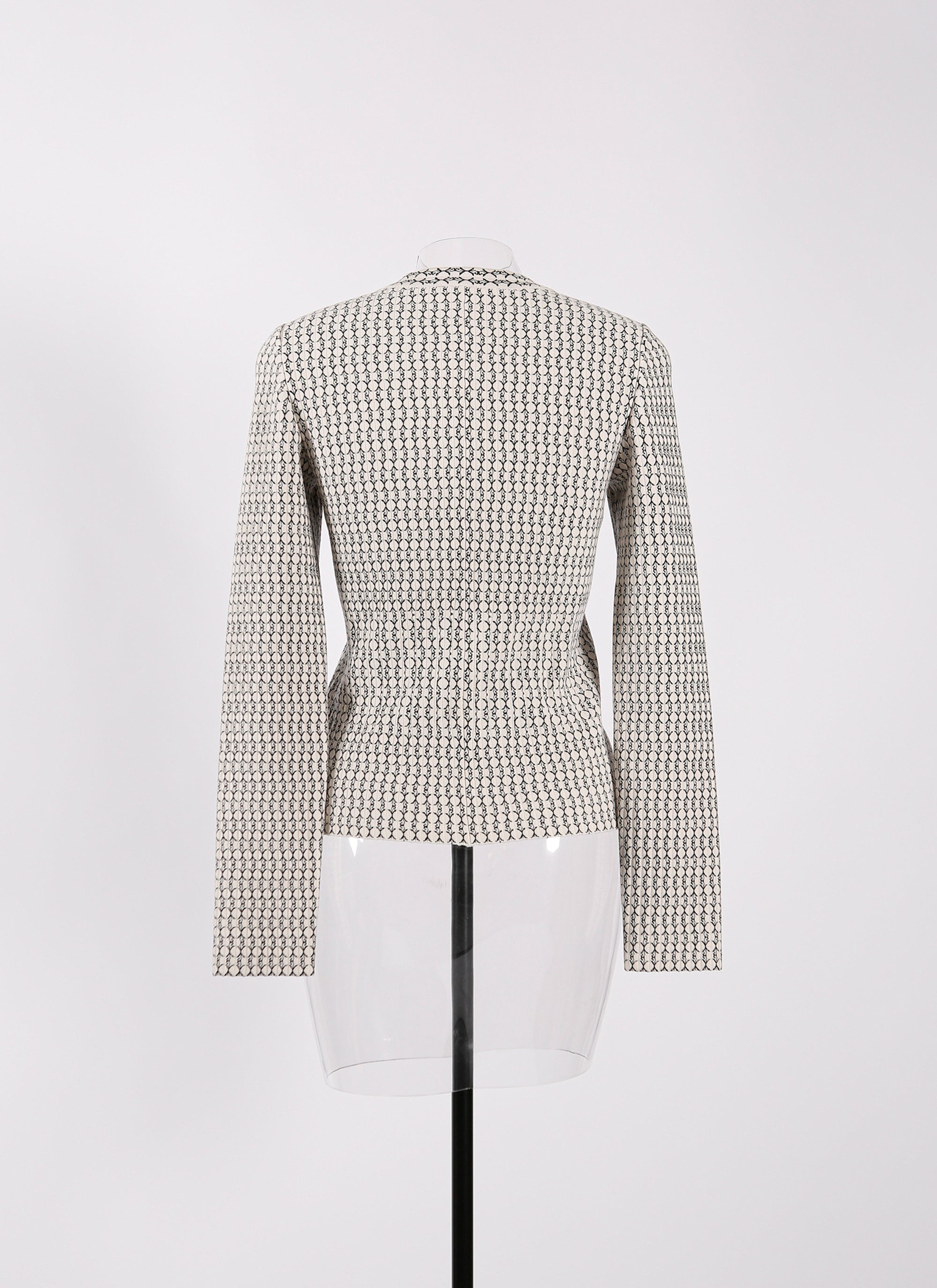 Pull à manches longues Candy en laine - Blanc & Noir