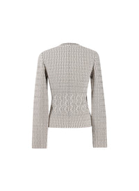 Pull à manches longues Candy en laine - Blanc & Noir