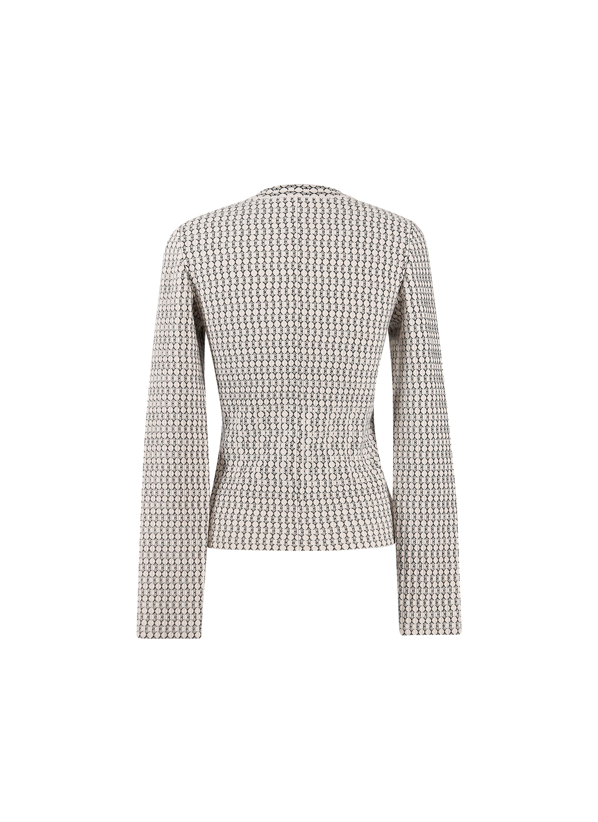Pull à manches longues Candy en laine - Blanc & Noir
