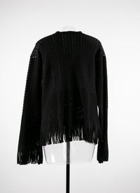 Long-sleeved jumper - Black & White
