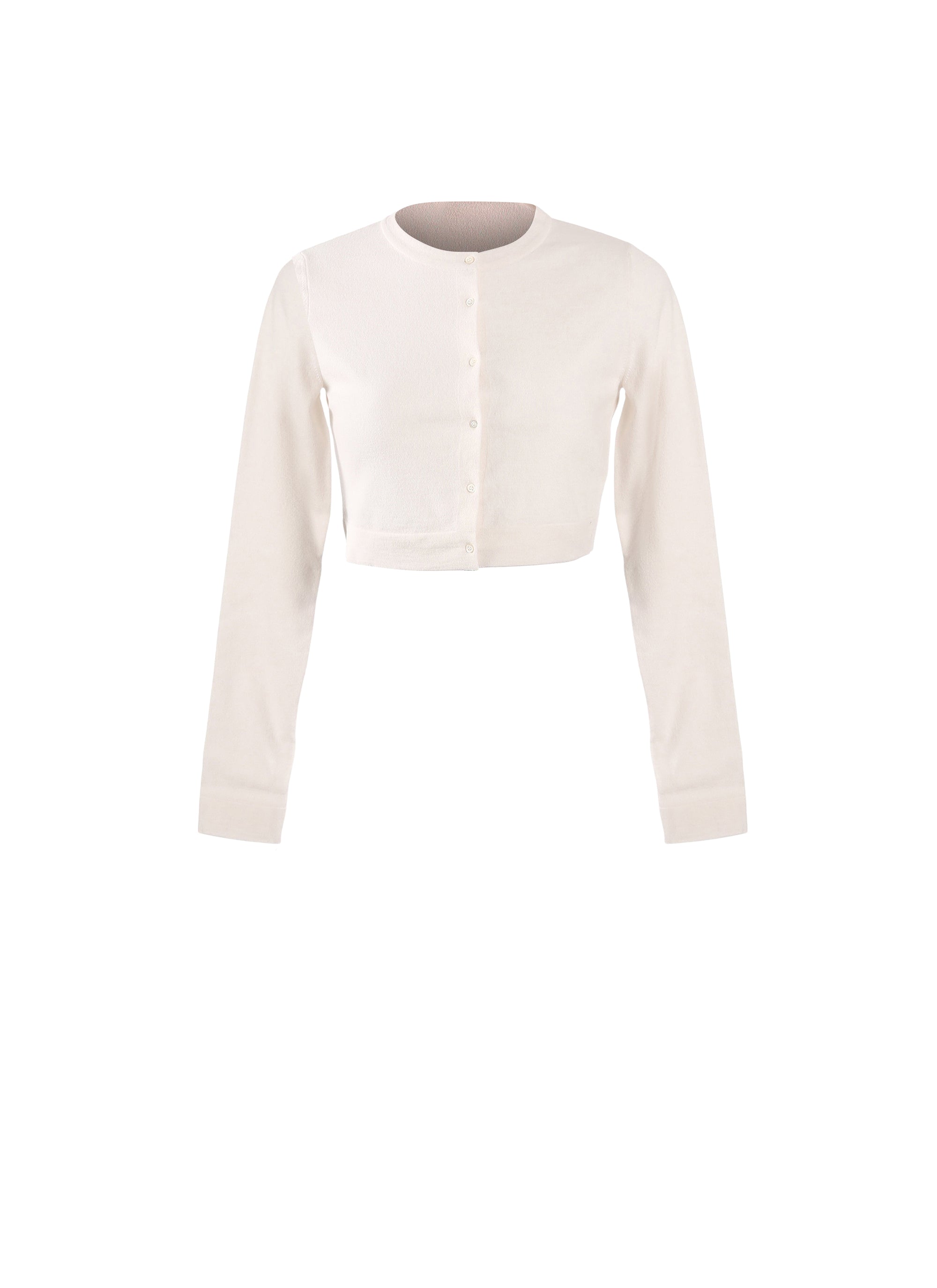 Supreme long sleeve wool waistcoat - Mother of Pearl White