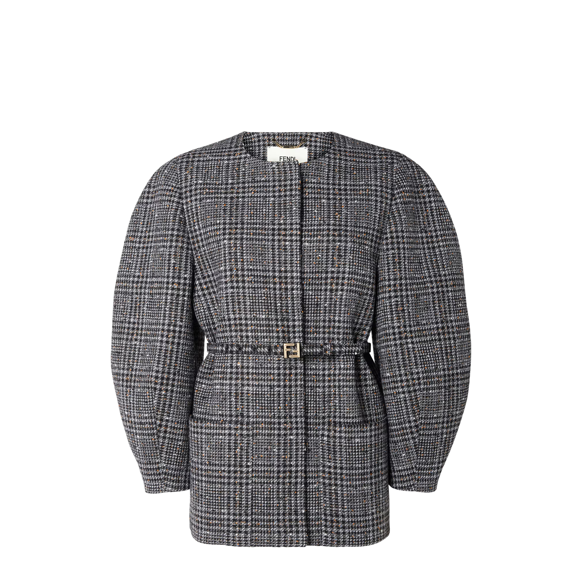 Veste en tweed de laine - Gris