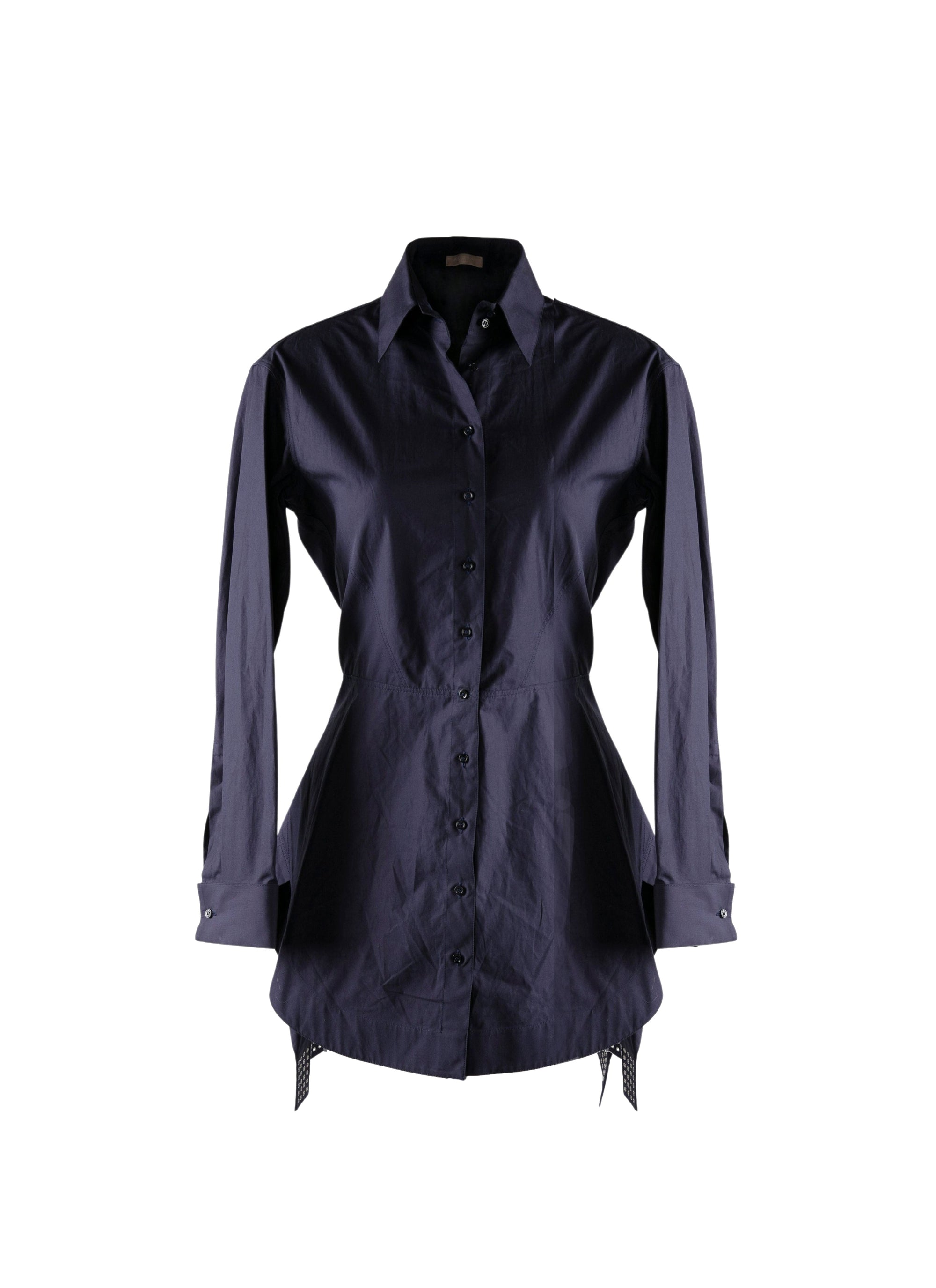 Shirt Long basque shirt - Cobalt