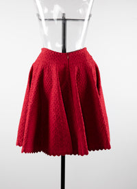 Short knitted skirt Malte - Amaranth