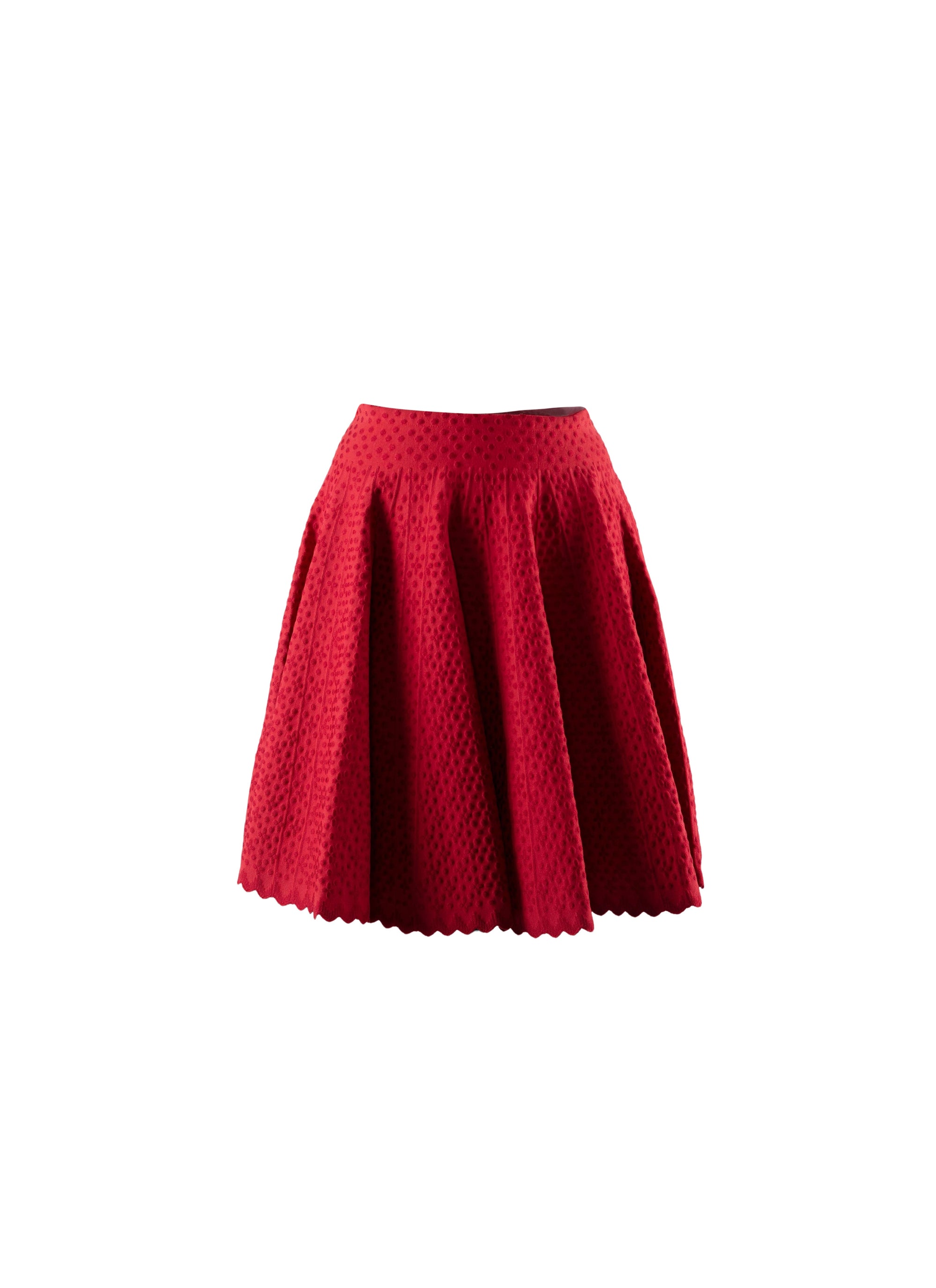 Short knitted skirt Malte - Amaranth