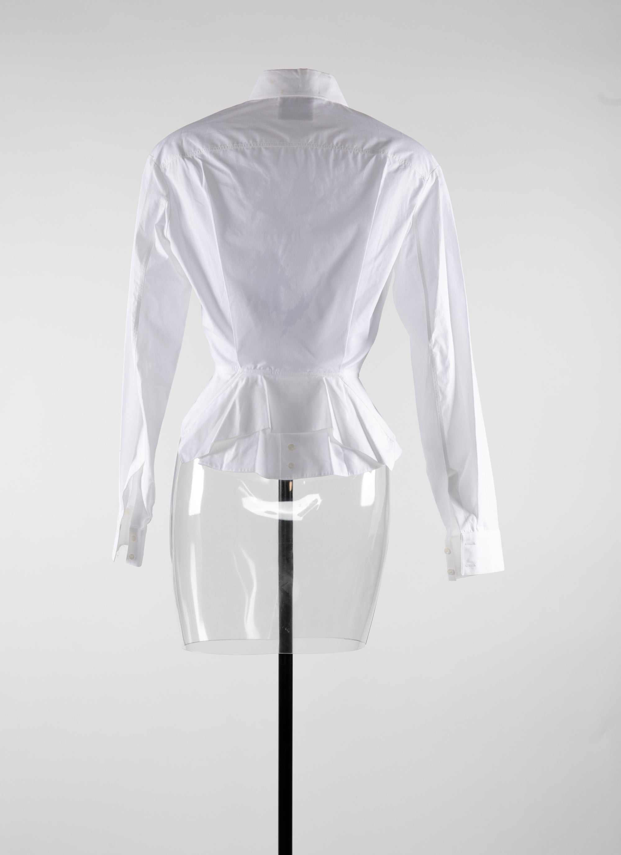 Chemise classique basque à manches longues - Blanc