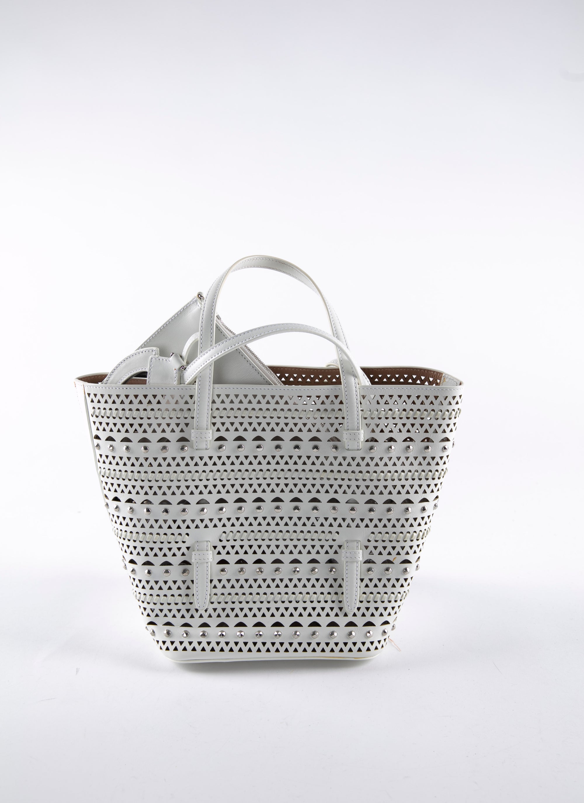 Trapeze tote bag - Optic White