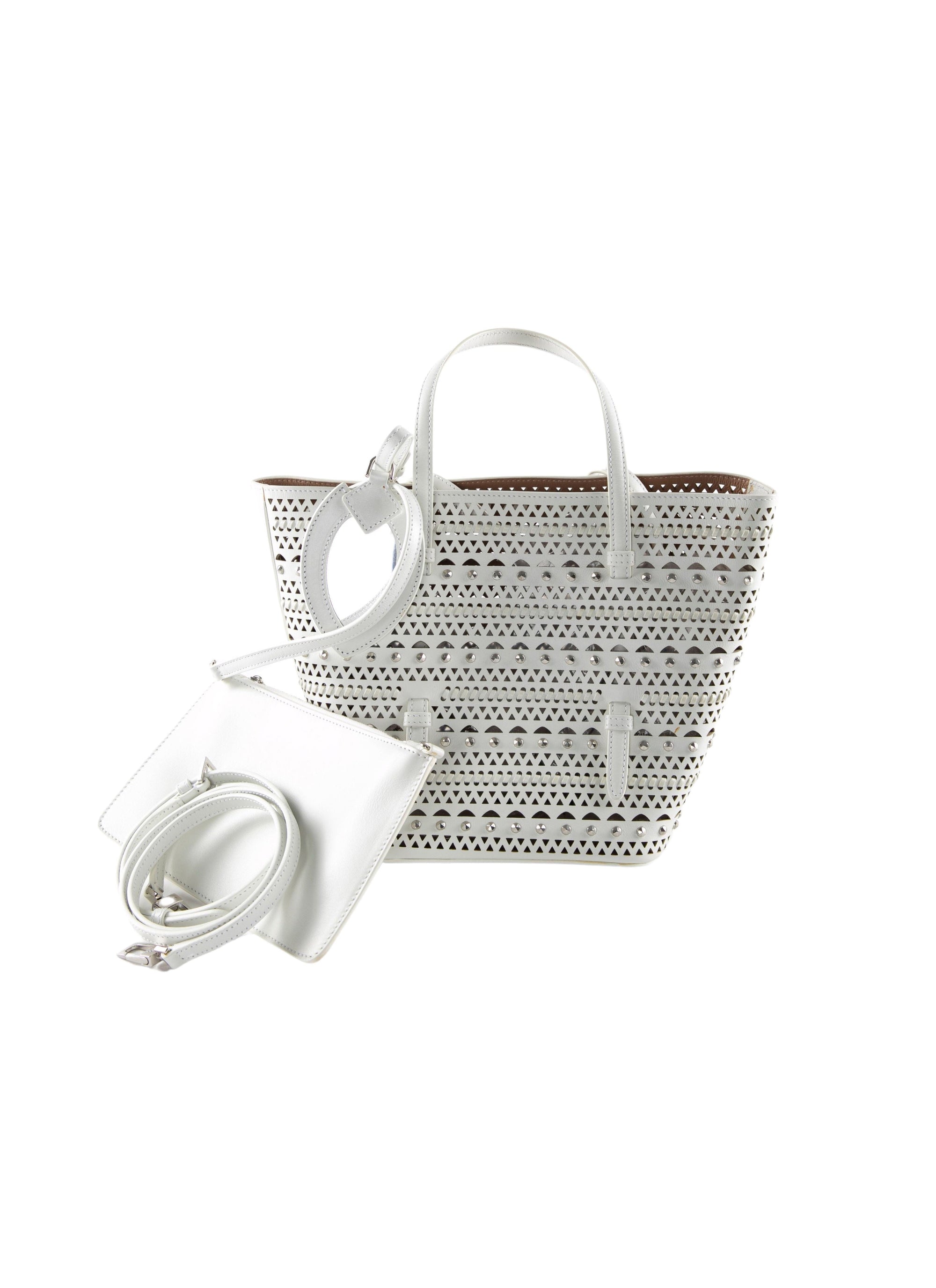 Trapeze tote bag - Optic White
