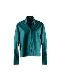 Classic short shirt - Petrol Blue