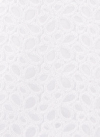 Jupe courte entièrement brodée - Blanc