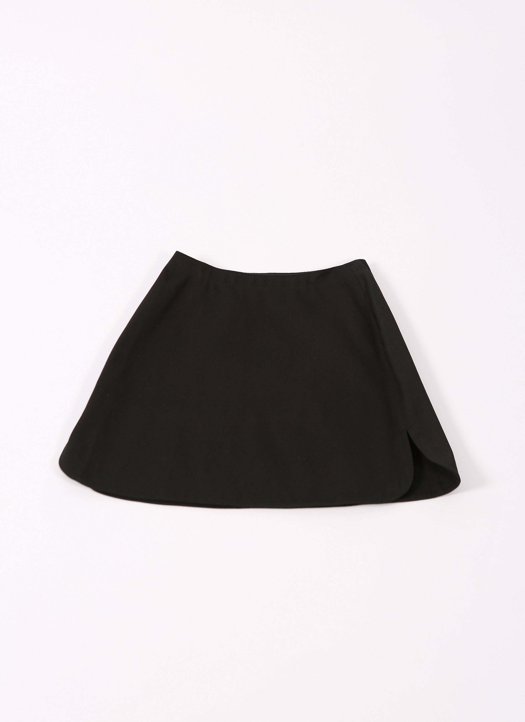 Canvas mini skirt - Black intense