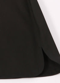 Canvas mini skirt - Black intense