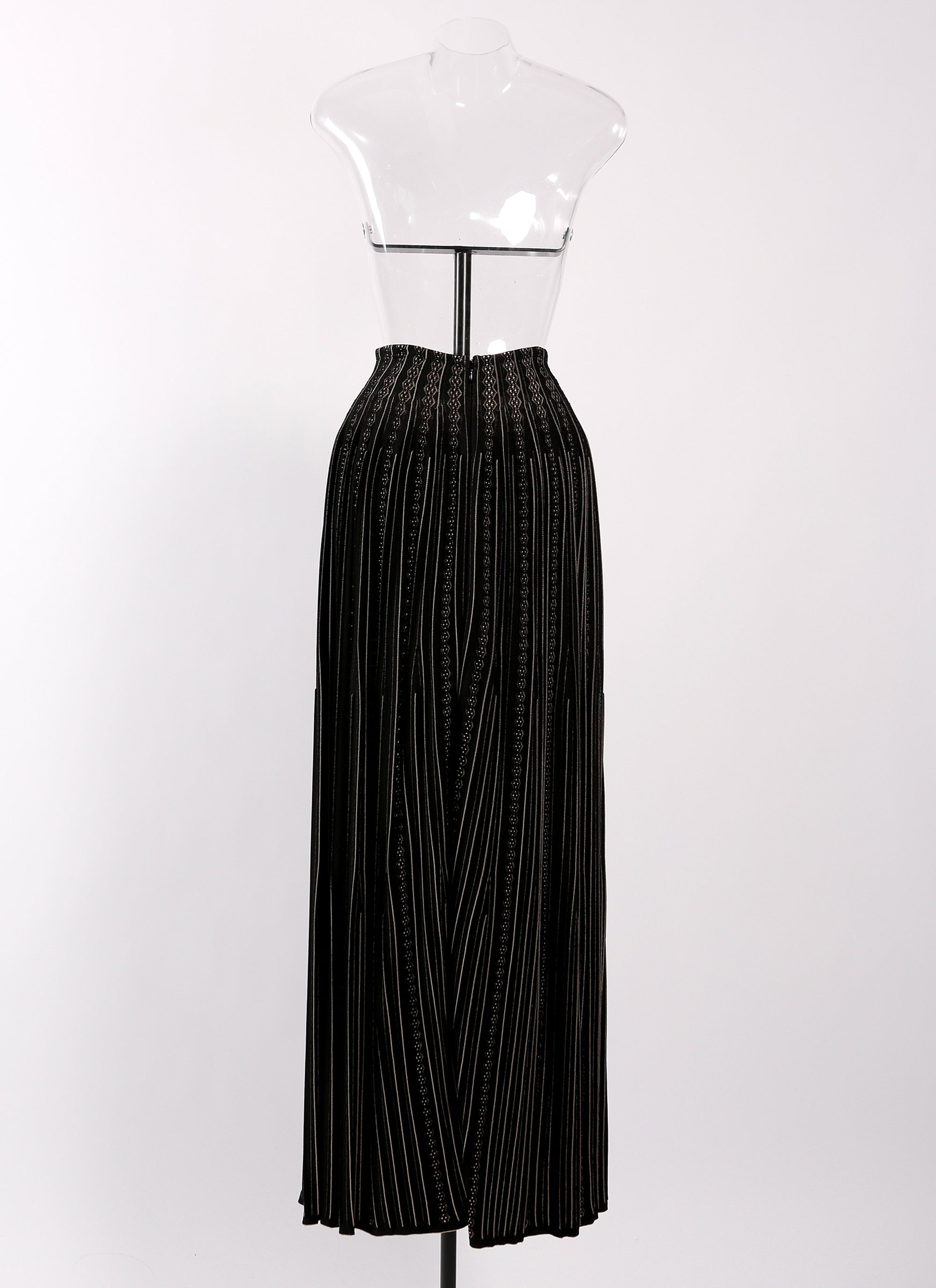 Mistral knitted skirt - Black & Beige