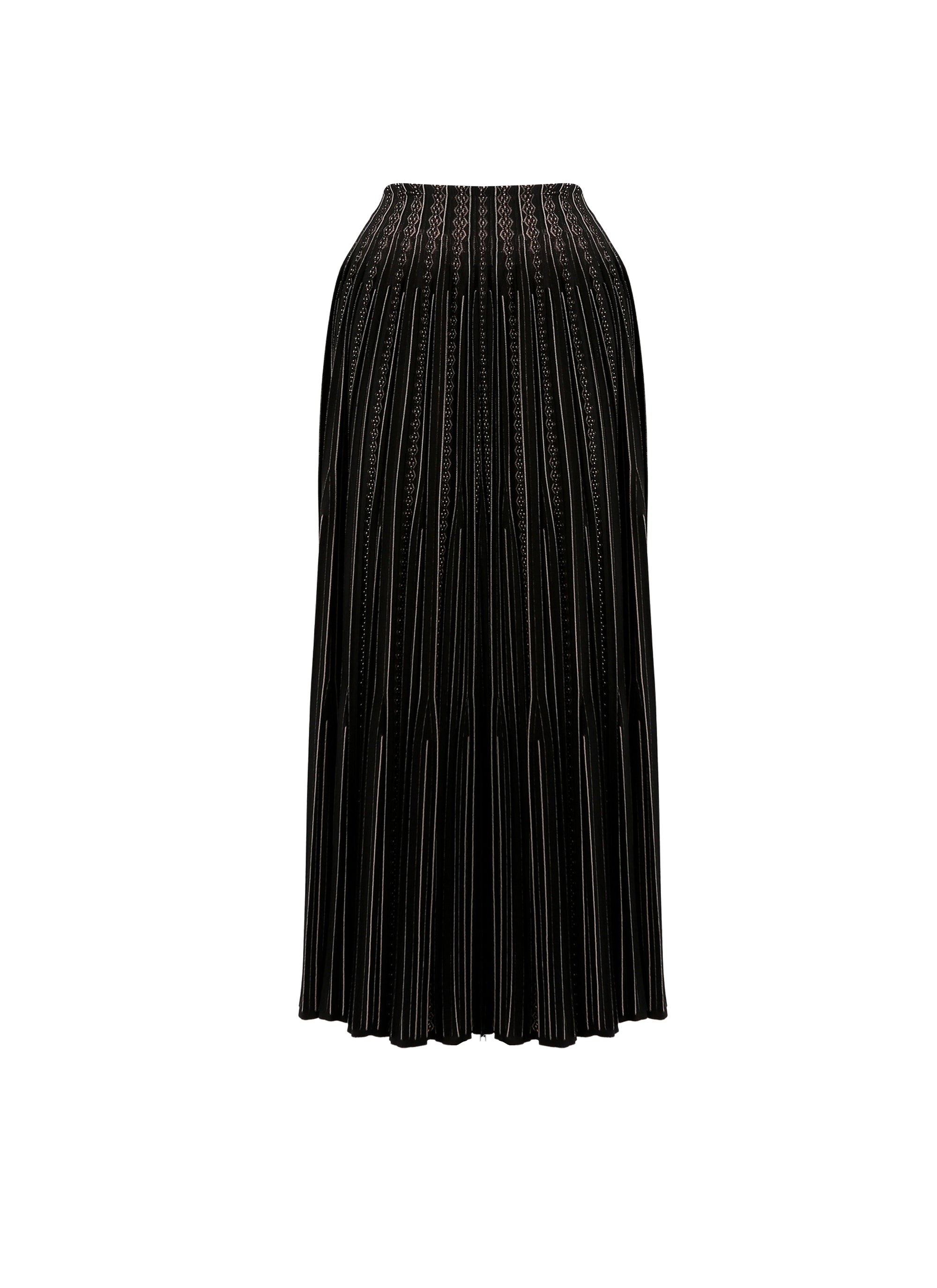 Mistral knitted skirt - Black & Beige