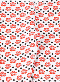 Orchid mini legging - White & Red