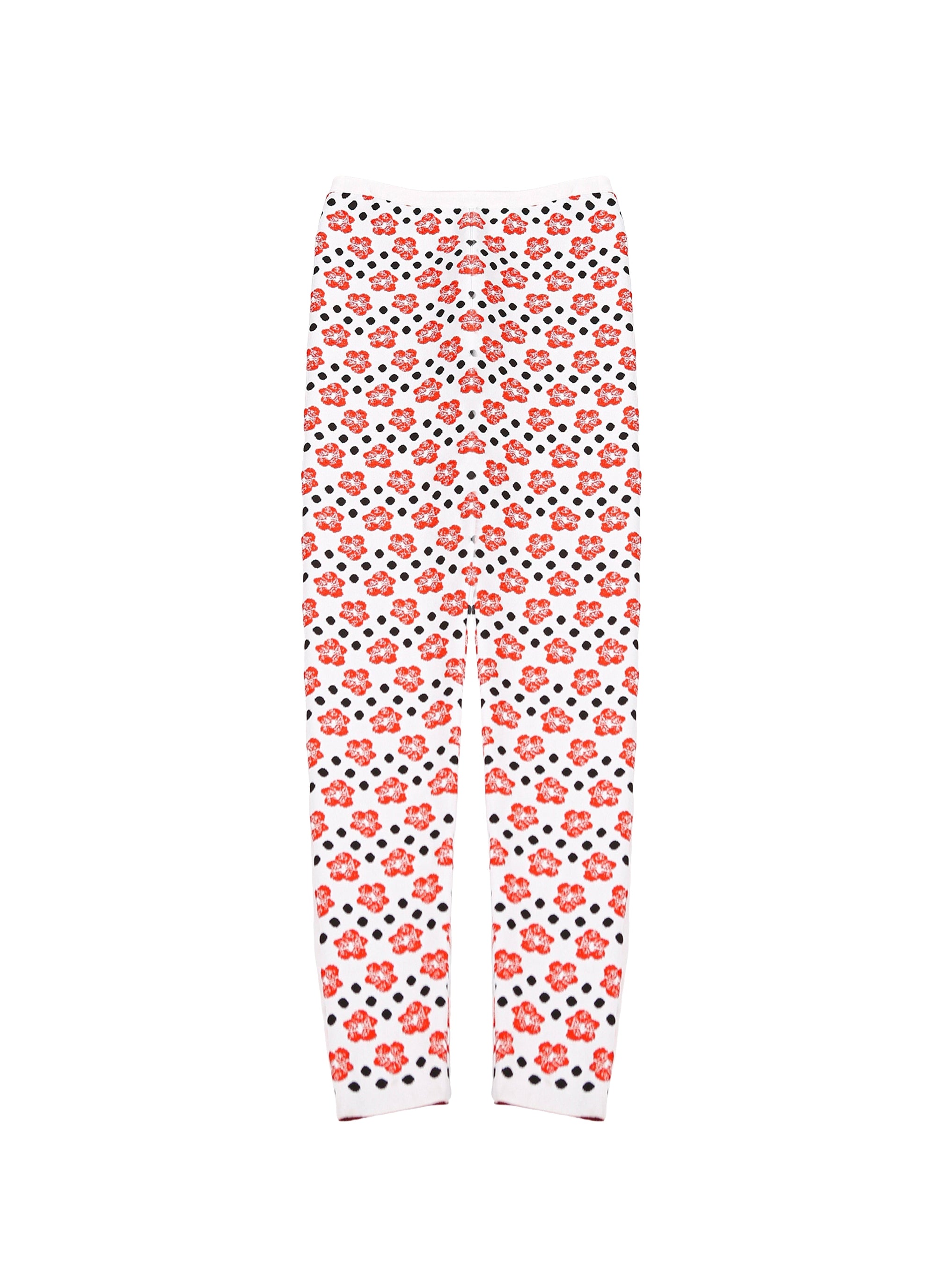 Orchid mini legging - White & Red