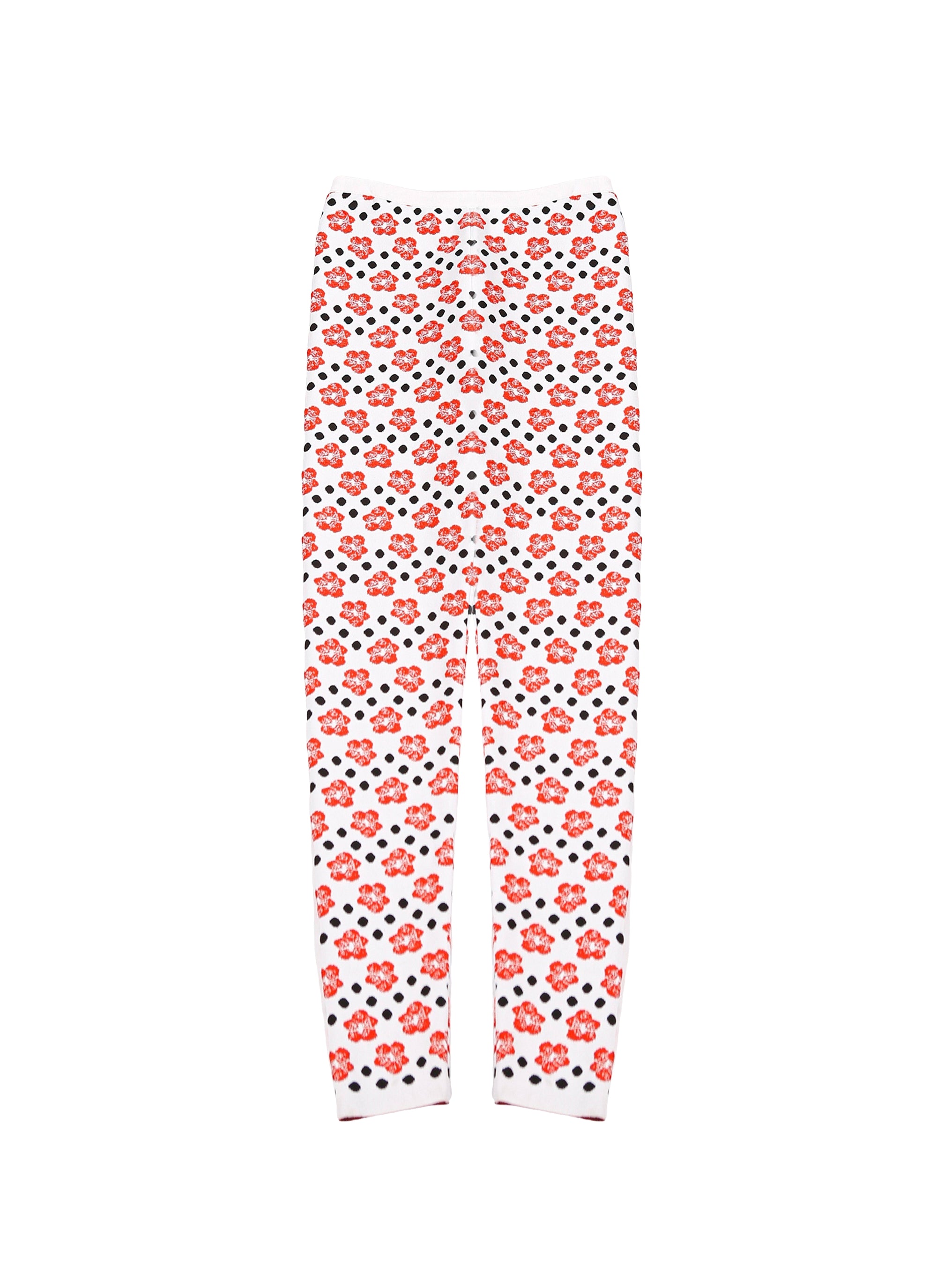 Legging mini Orchidée - Blanc & Rouge