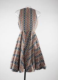 Robe patineuse courte sans manches - Desert & Multicolore