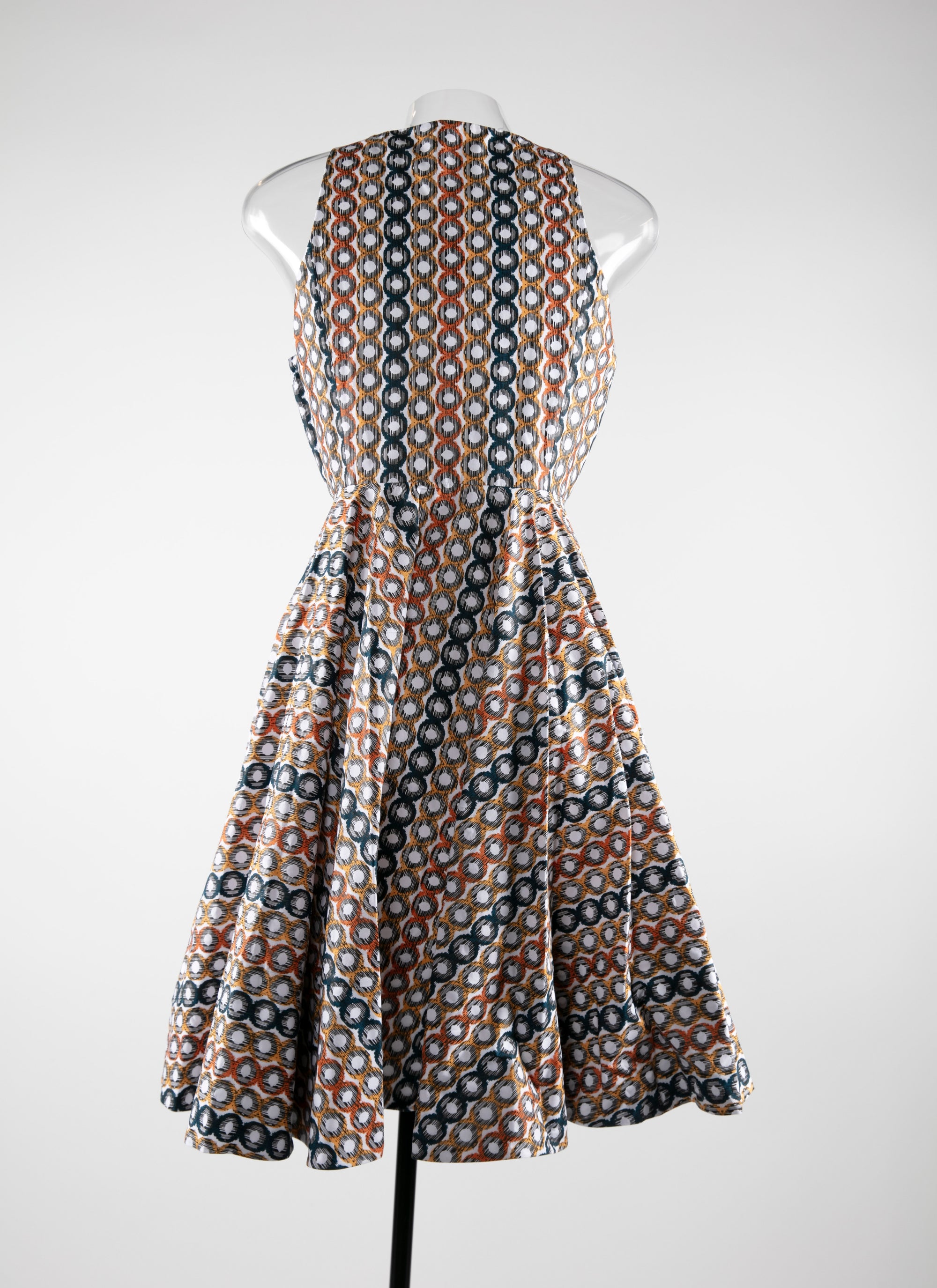 Robe patineuse courte sans manches - Desert & Multicolore