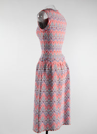 Printed sleeveless dress - Multicolour