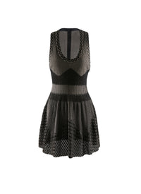 Robe regular sans manches - Noir & Rhodium