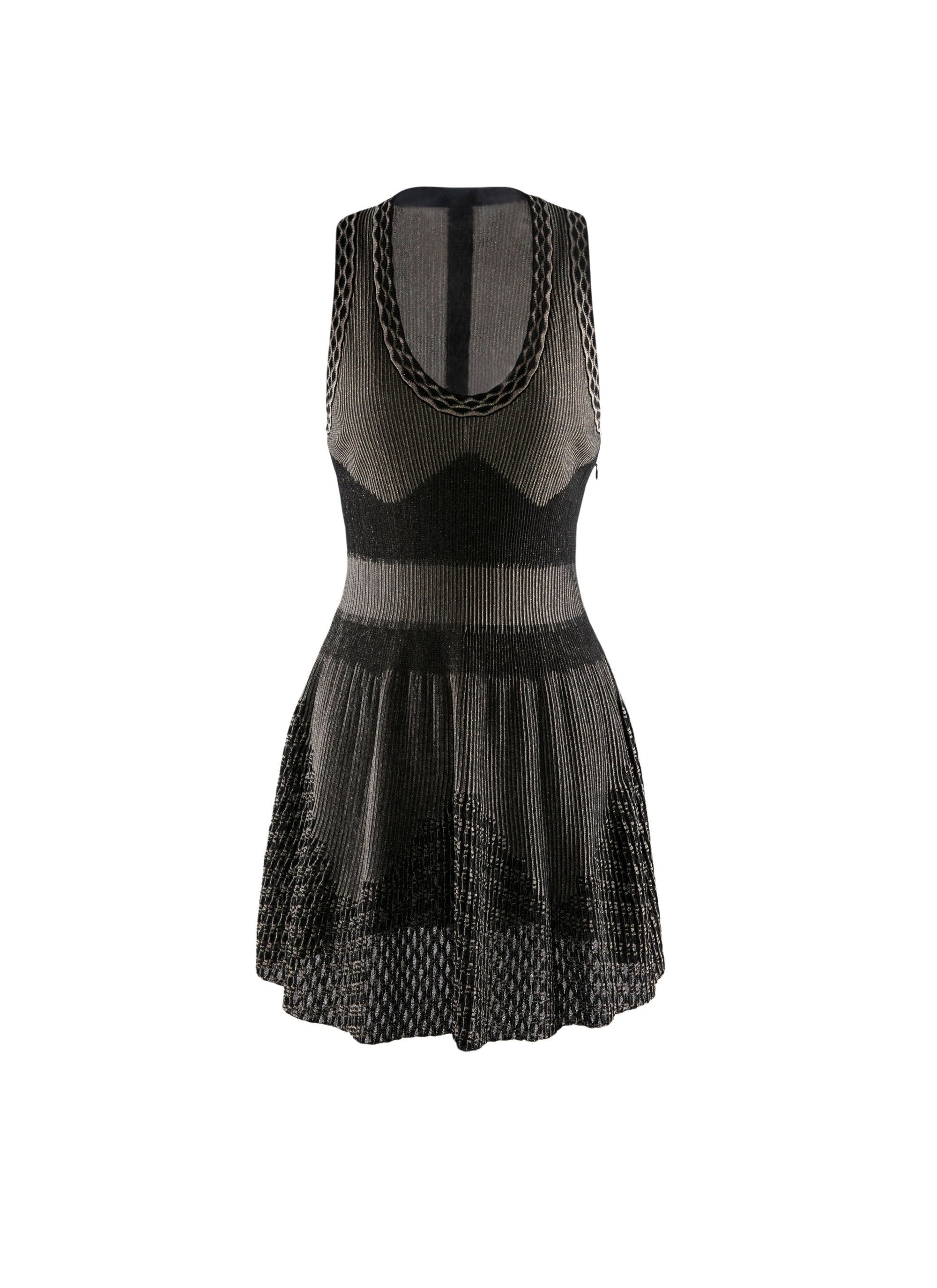 Robe regular sans manches - Noir & Rhodium