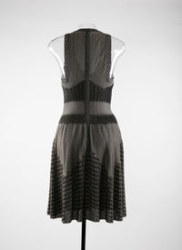 Robe regular sans manches - Noir & Rhodium