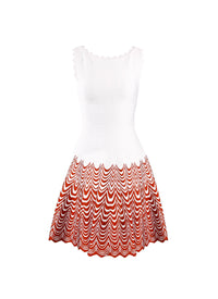 Robe sans manches Mandorle en maille - Multicolore