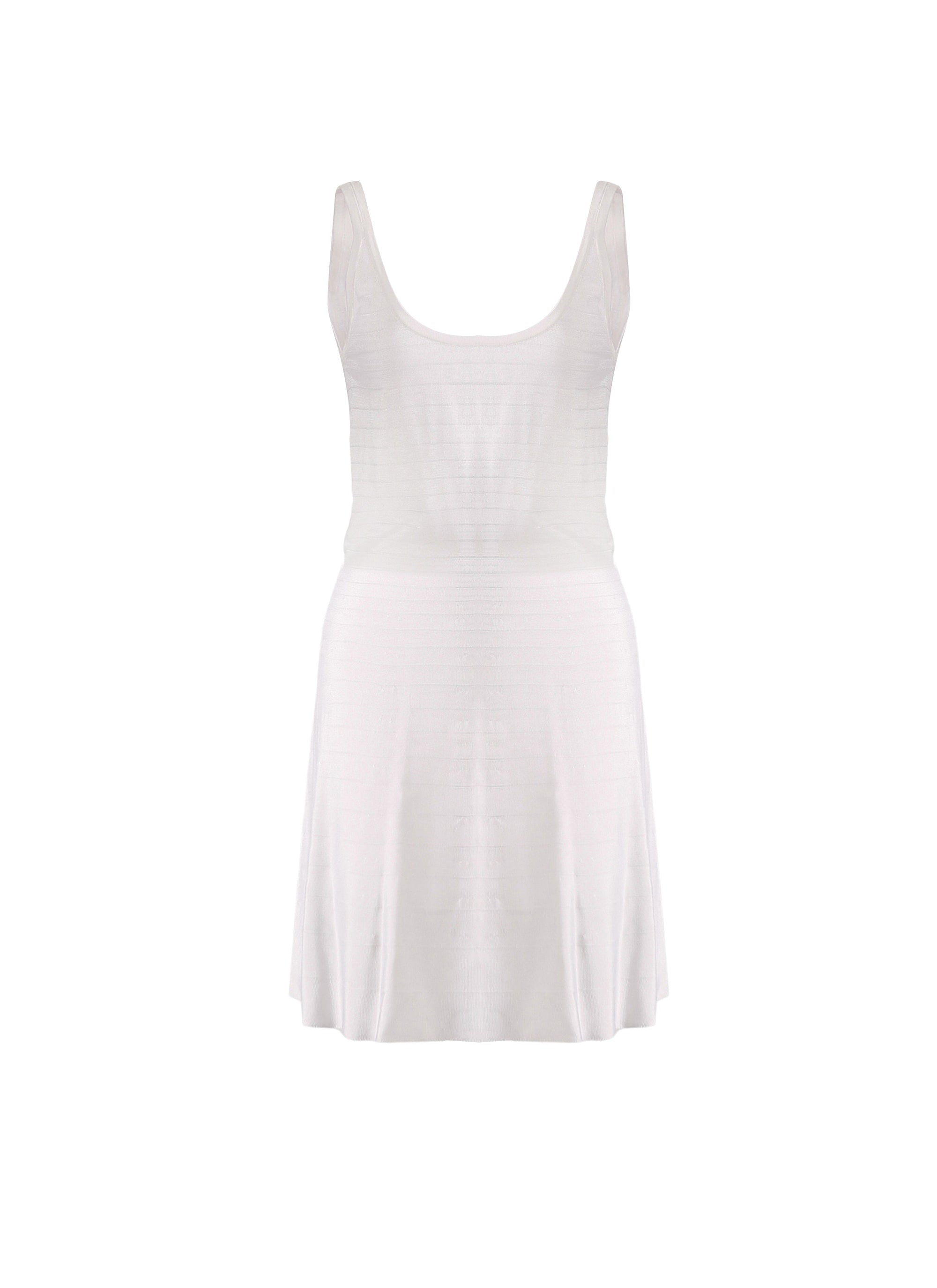 Robe Bolchoi sans manches en maille - Blanc