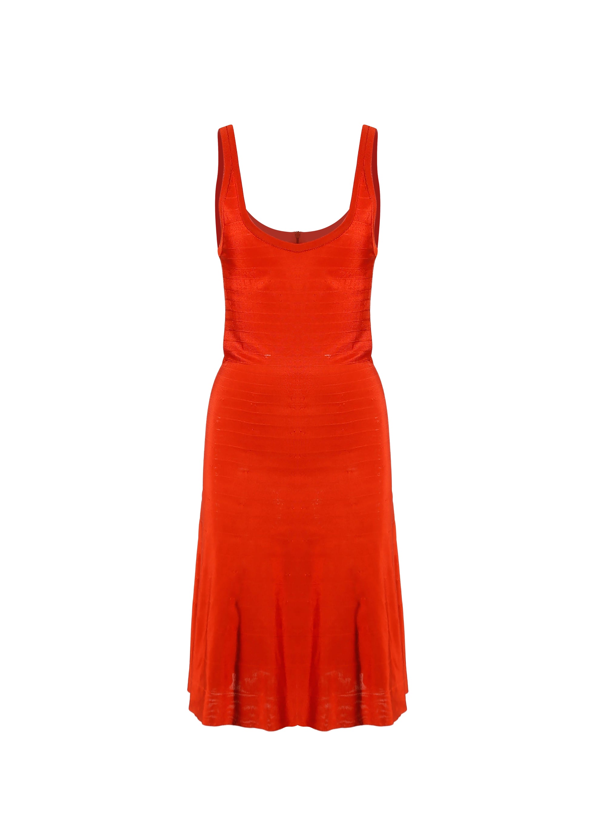 Robe sans manches Bolchoi en maille - Orange Sanguine