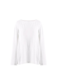 Long sleeve knitted jumper - Alabaster White