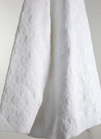Long sleeve feathered jumper - White