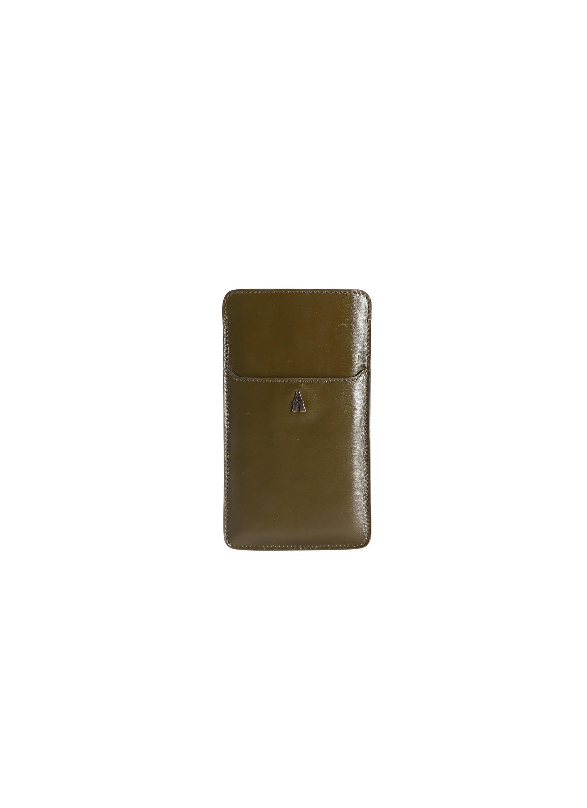 Porte-iphone en cuir - Kaki