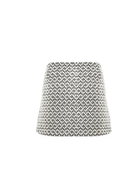 Mini-jupe brodée en cuir - Blanc & Noir