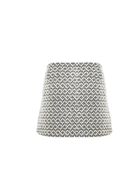 Mini-jupe brodée en cuir - Blanc & Noir