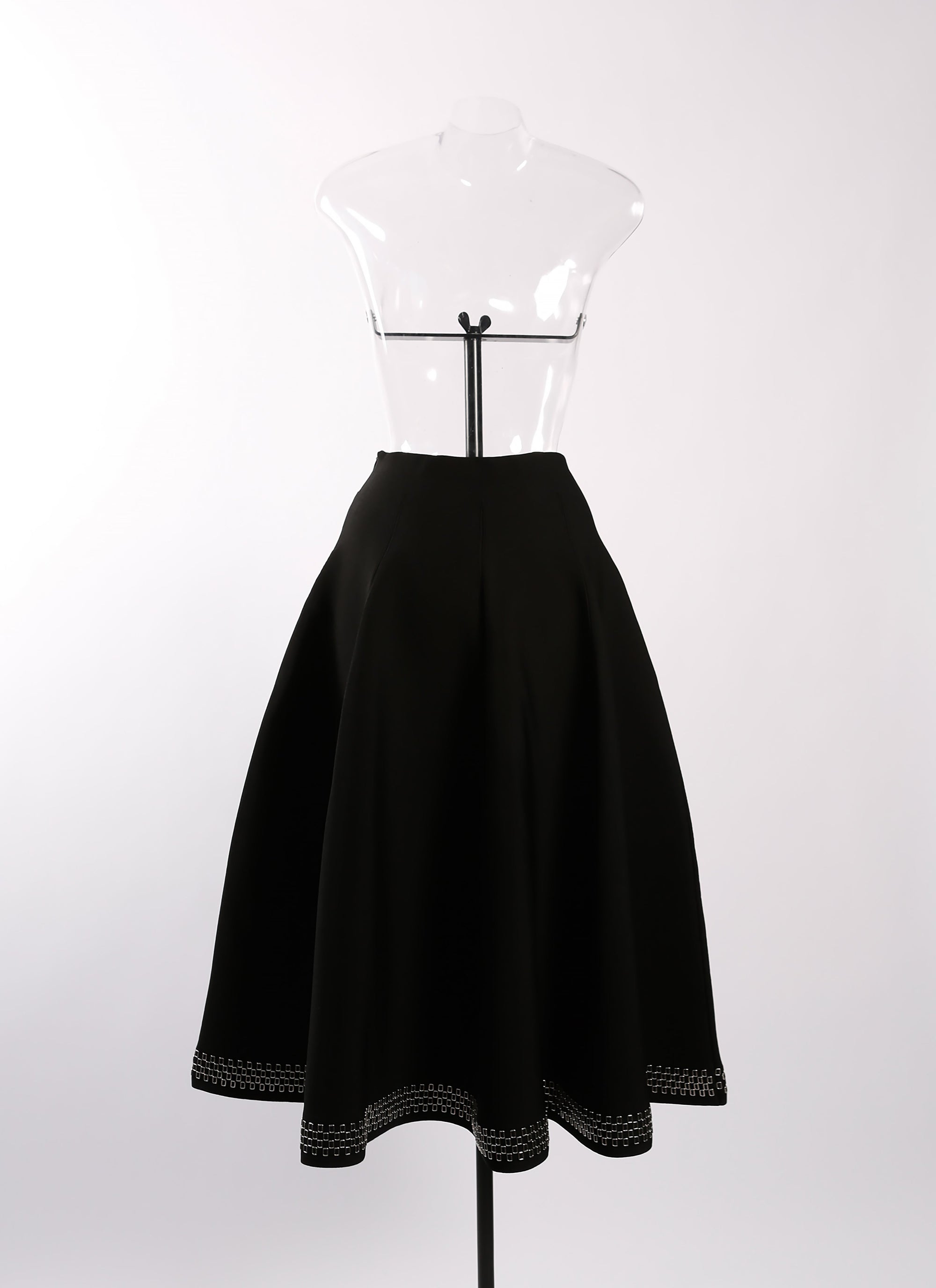 Jupe longue Tatoo en maille - Noir