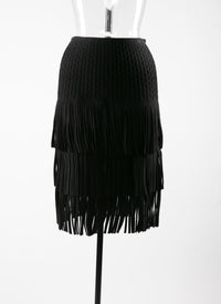 Knitted Apache Skirt - Black intense