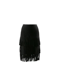 Knitted Apache Skirt - Black intense