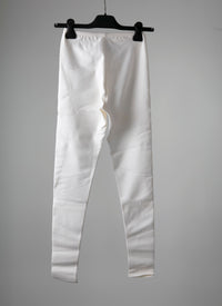 Legging Stretch en laine - Blanc Nacre