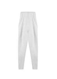 Legging Stretch en laine - Blanc Nacre