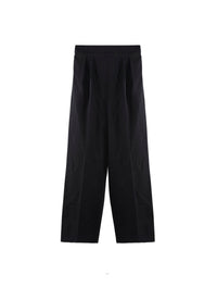 Pantalon en laine à pinces - Nuit