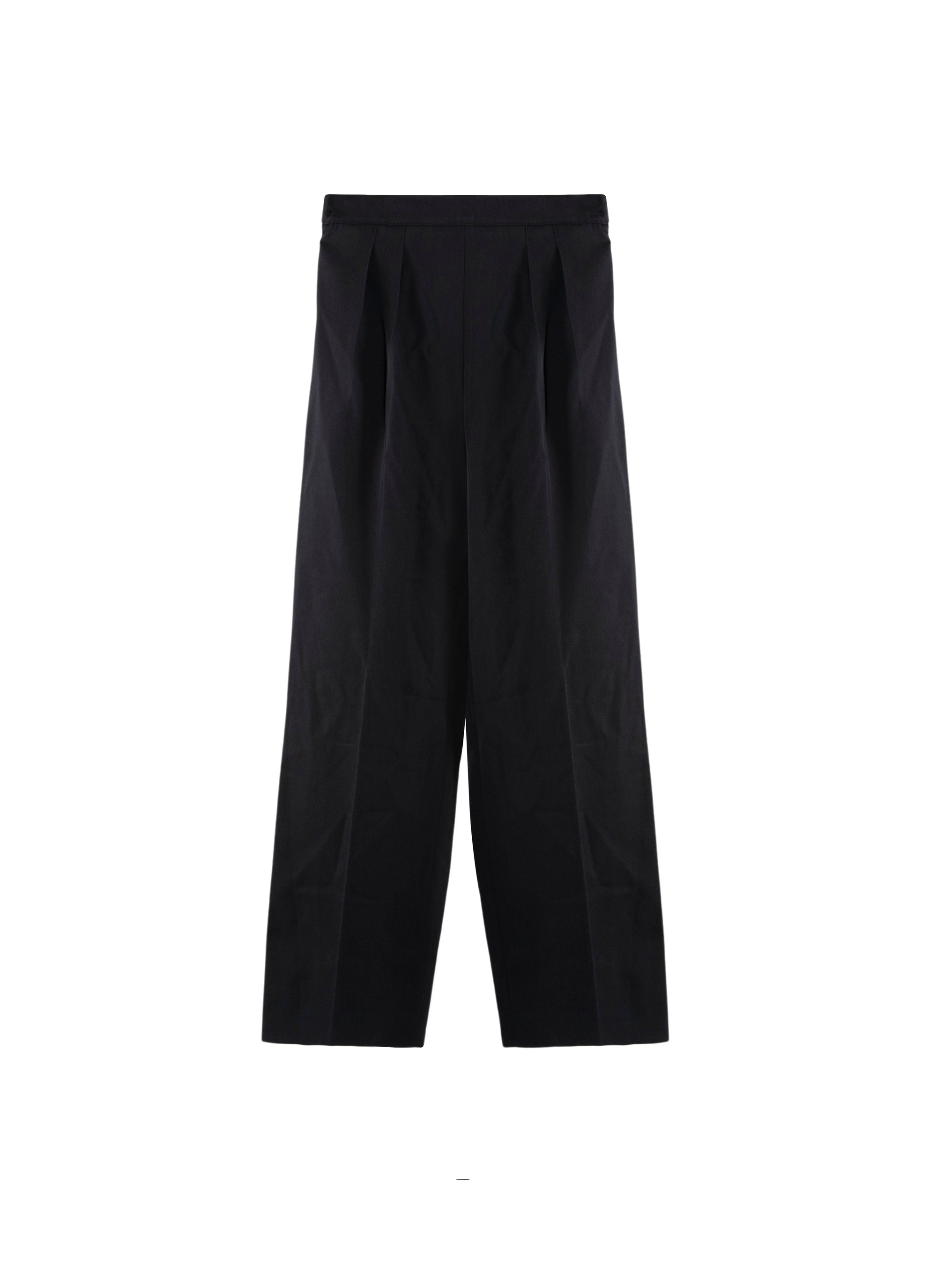 Pantalon en laine à pinces - Nuit