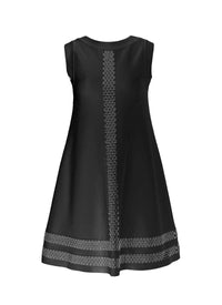 Sleeveless knitted Taboo dress - Black intense