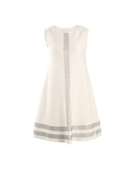 Robe sans manches Taboo en maille - Ecru