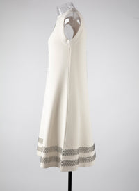 Robe sans manches Taboo en maille - Ecru