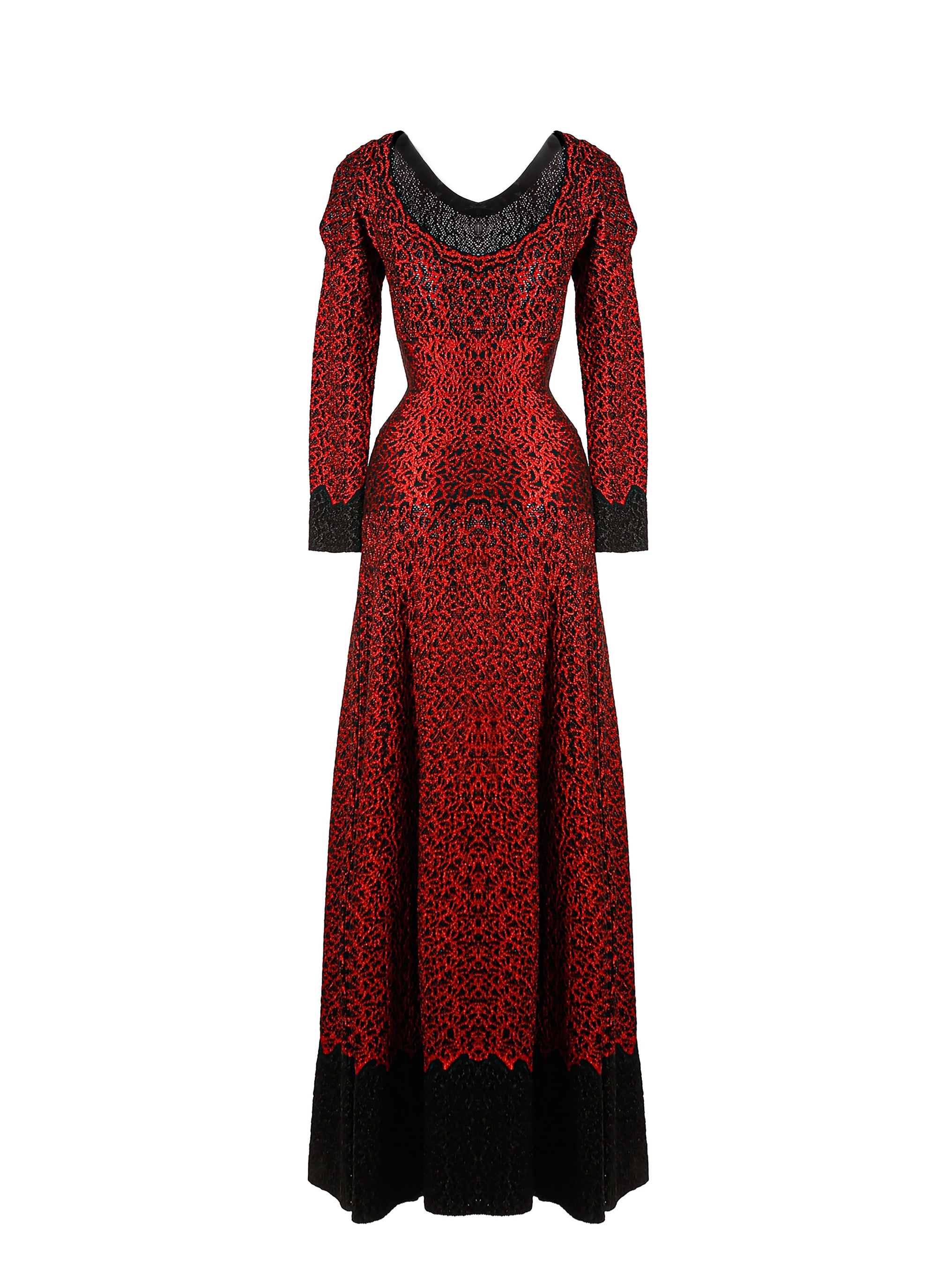 Robe à manches longues Jungle - Noir & Rouge