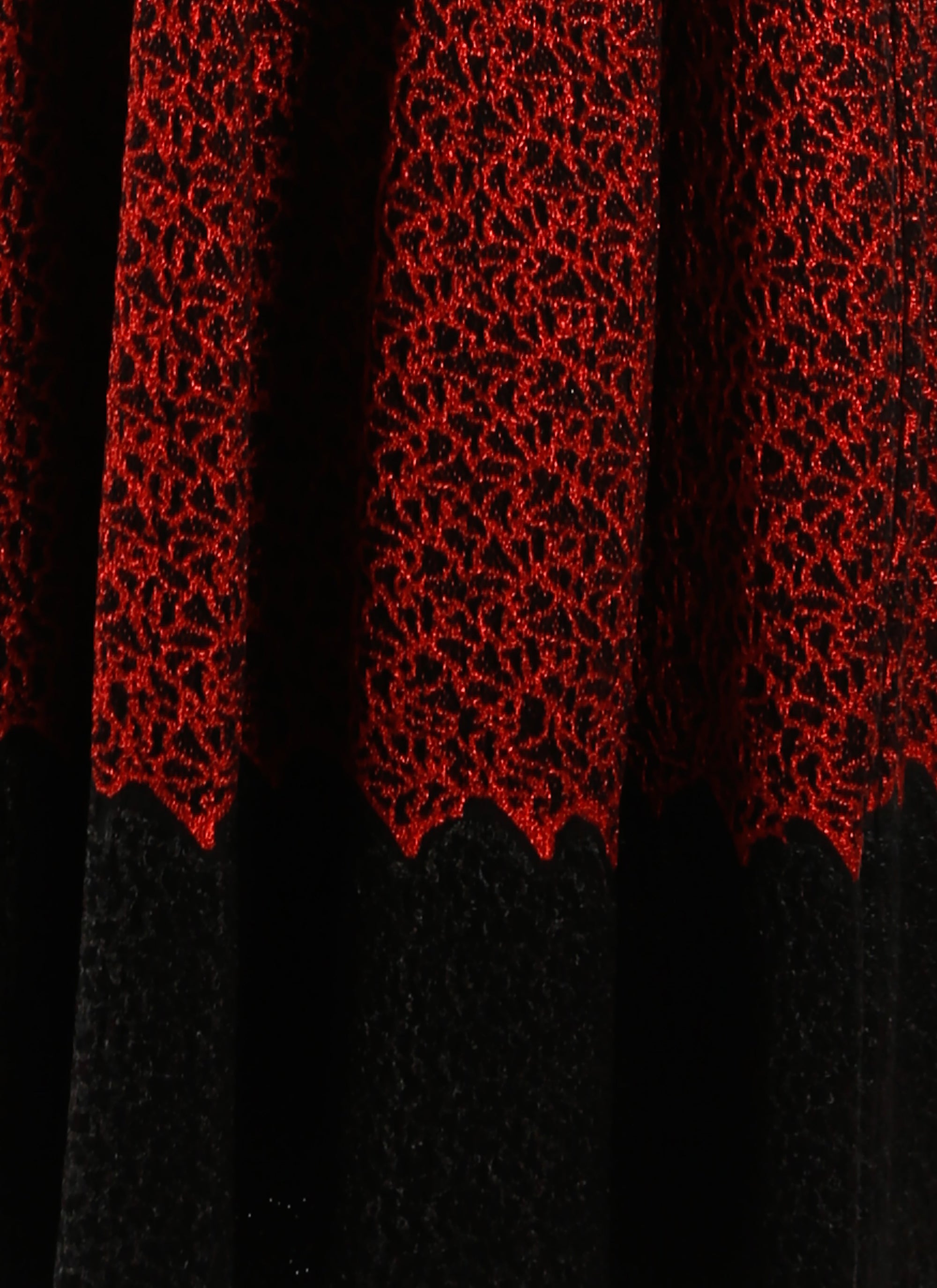 Robe à manches longues Jungle - Noir & Rouge