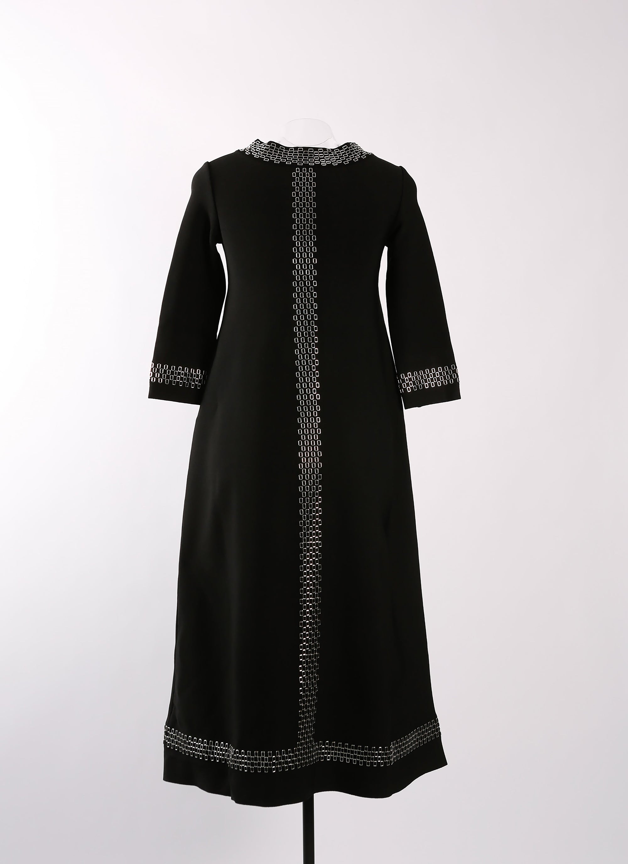 Taboo 3/4 sleeve dress - Black intense
