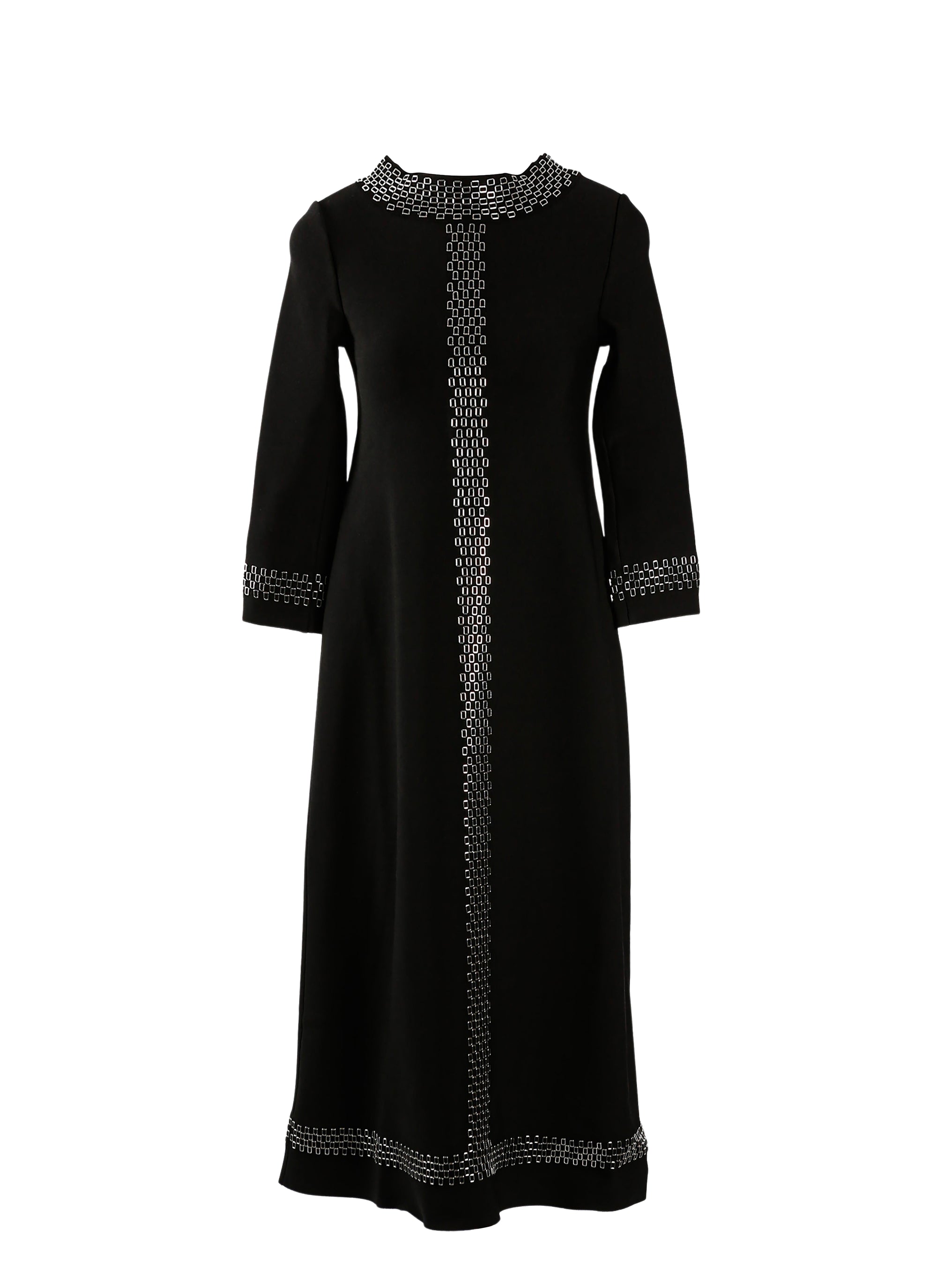 3/4 sleeve Taboo dress - Black